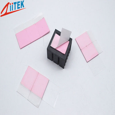 Pink 3.0W/MK CPU Heatsink Colling Thermal Conductive Ultra Soft Gap Filler Pad Hardness 35 Shore00