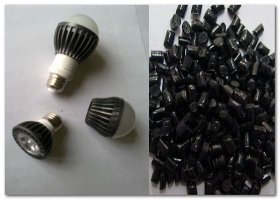 Plastique conducteur thermique 1,8 W/mK, tasse de lampe LED noire résistante à la chaleur, 180 ℃, plastique conducteur thermique
