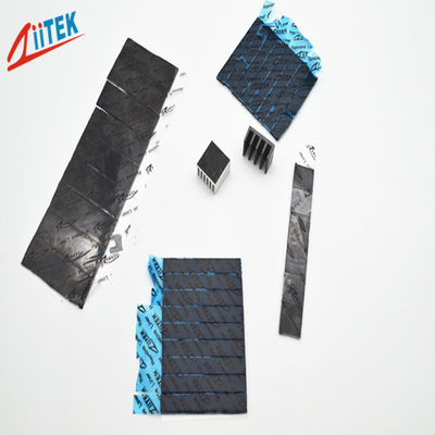 Protection thermique noire 1,5 W/MK de remplissage d'écart de matériaux de silicone de conductivité thermique pour les solutions thermiques micro de caloduc