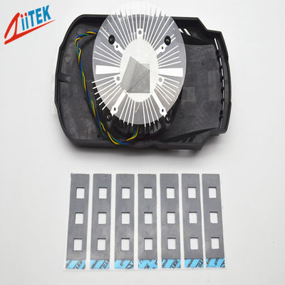 Lampes allumées par LED, coussin conducteur thermique en Silicone 5.0W/MK, feuille de caoutchouc grise dissipateur de chaleur-50 à 200 ℃