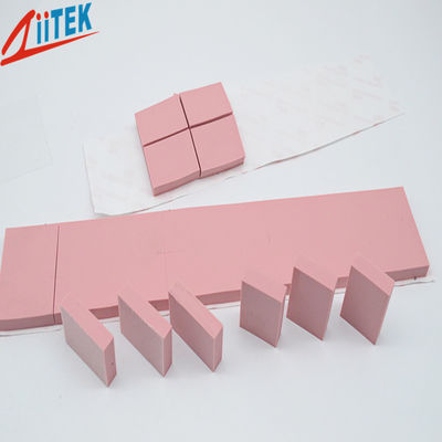 Pink 3.0W/MK CPU Heatsink Colling Thermal Conductive Ultra Soft Gap Filler Pad Hardness 35 Shore00