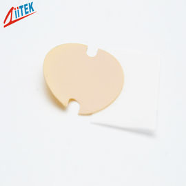 Light Amber 1.8W Phase Changing Materials Thermal Conductive Pad For Car Battery 2.0g/cc phase changing Temp 50℃~60℃