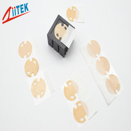 Light Amber 1.8W Phase Changing Materials Thermal Conductive Pad For Car Battery 2.0g/cc phase changing Temp 50℃~60℃