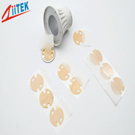 Light Amber 1.8W Phase Changing Materials Thermal Conductive Pad For Car Battery 2.0g/cc phase changing Temp 50℃~60℃