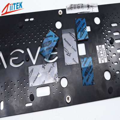 Fabrique taille personnalisée batterie Led Laptop Pad thermique 2W 1,5 mm Thèmes en silicone Pads conducteurs pour le refroidissement du processeur GPU